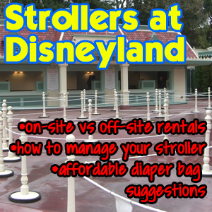 cost of stroller rental at disneyland