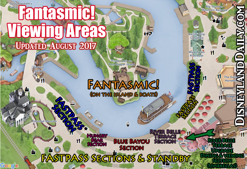 Fantasmic Seating Chart Disneyland